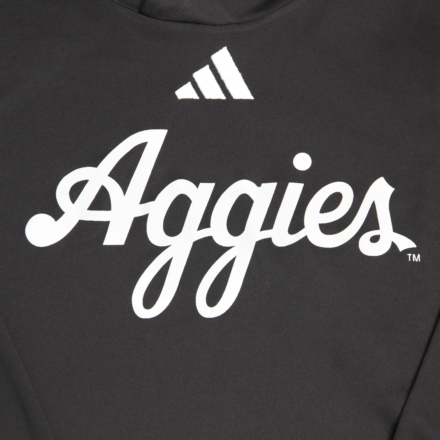 Aggie Football Coaches Exclusive Black Adidas Aggie Script Texas Bowl Pullover (New Arrival)