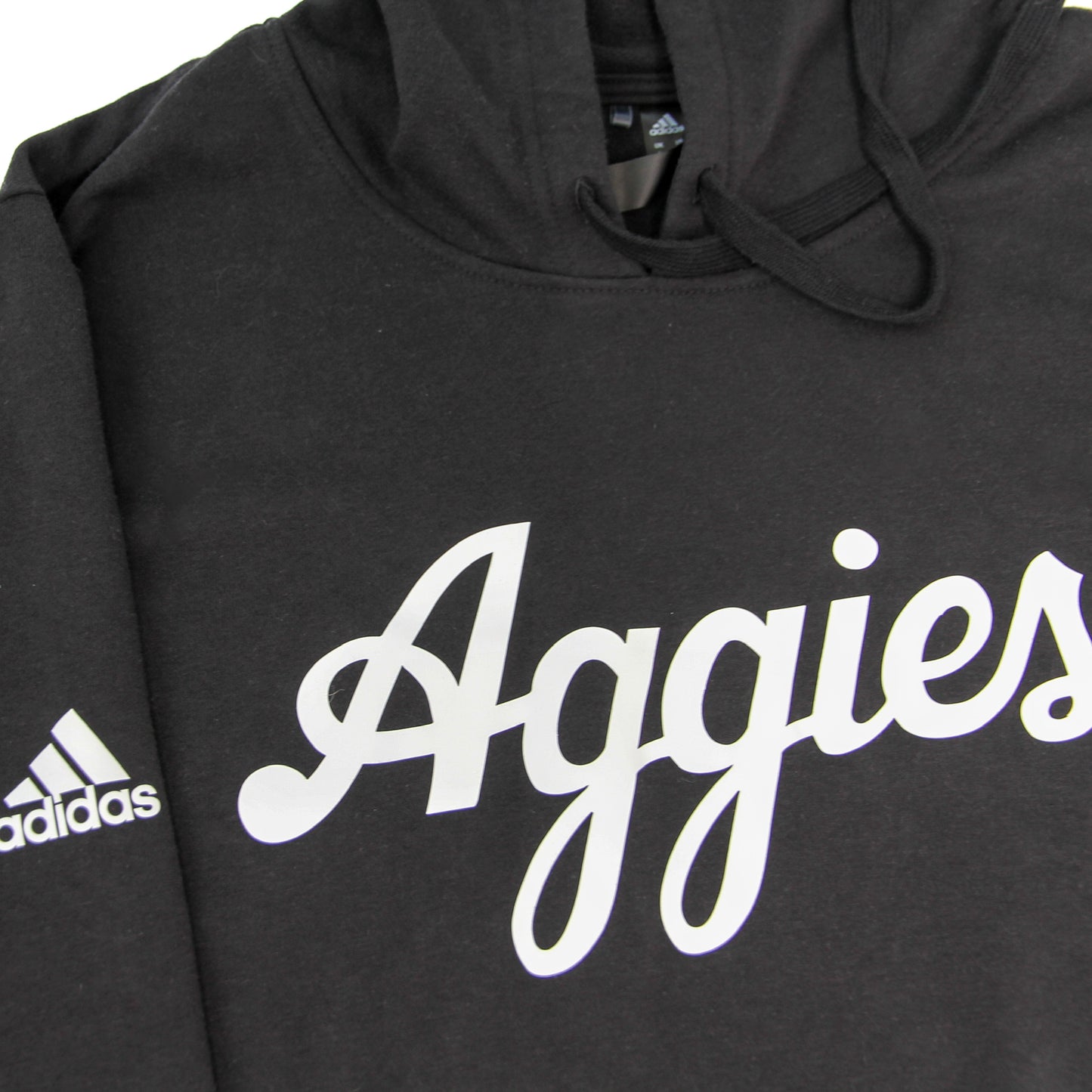 Aggie Football Exclusive Black Adidas Aggie Script Sweatshirt