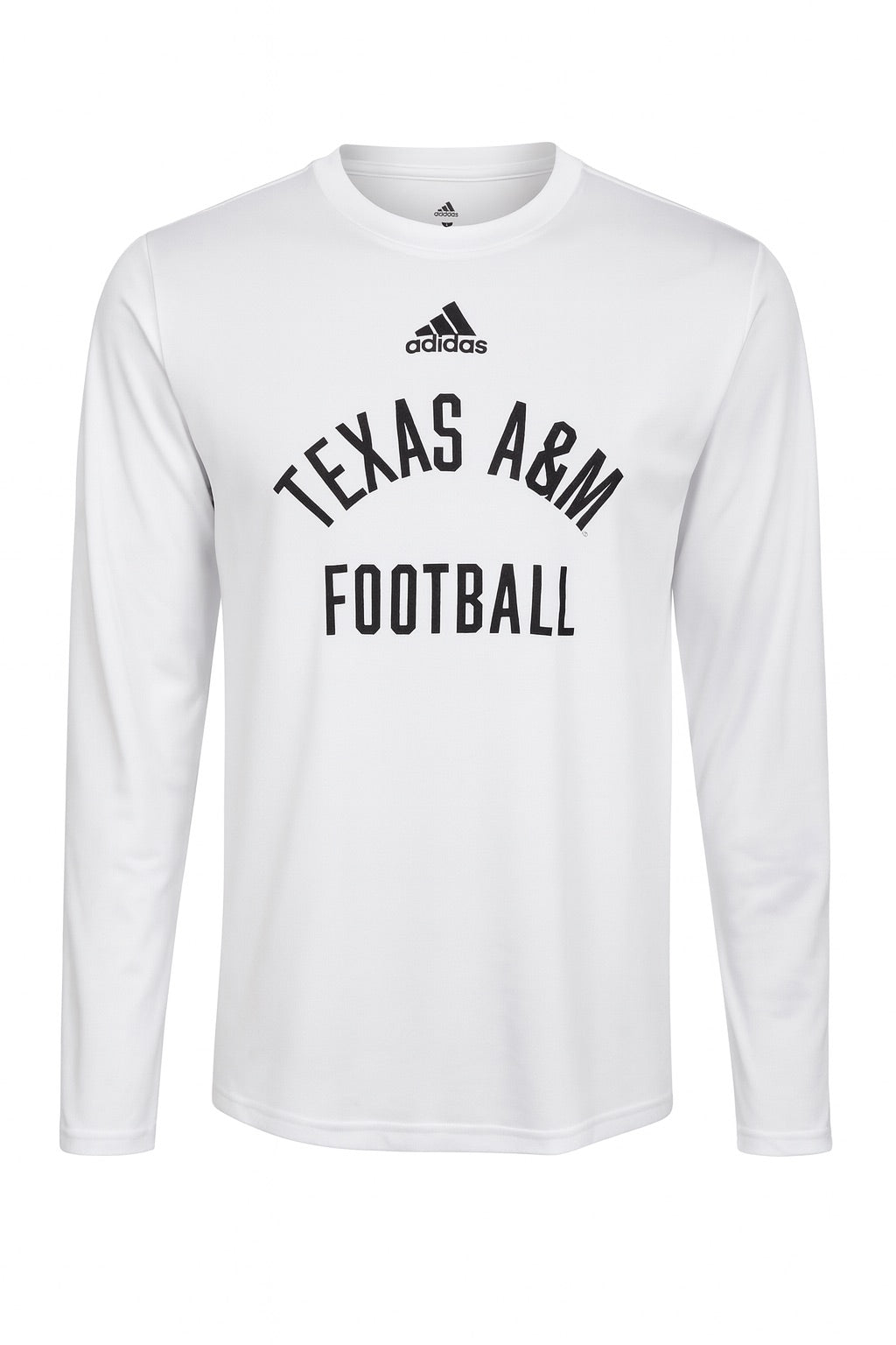 Aggie Football Issued Adidas White Long Sleeve (New Arrival)