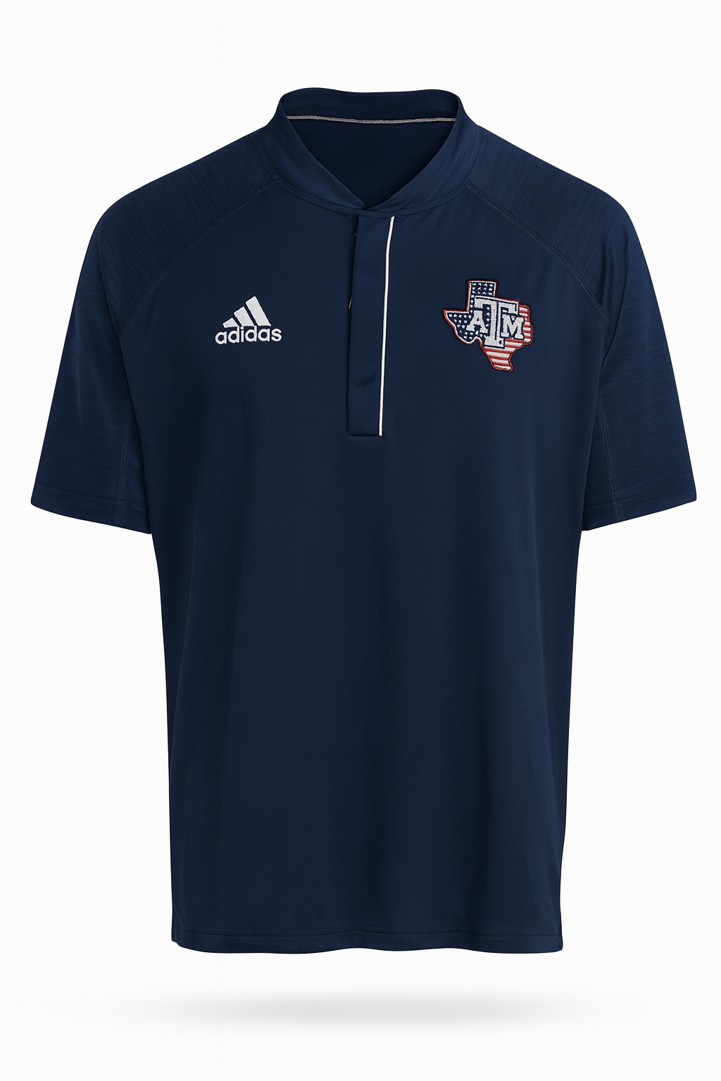 Aggie Football Issued Salute To Service Blue Adidas T-Shirt