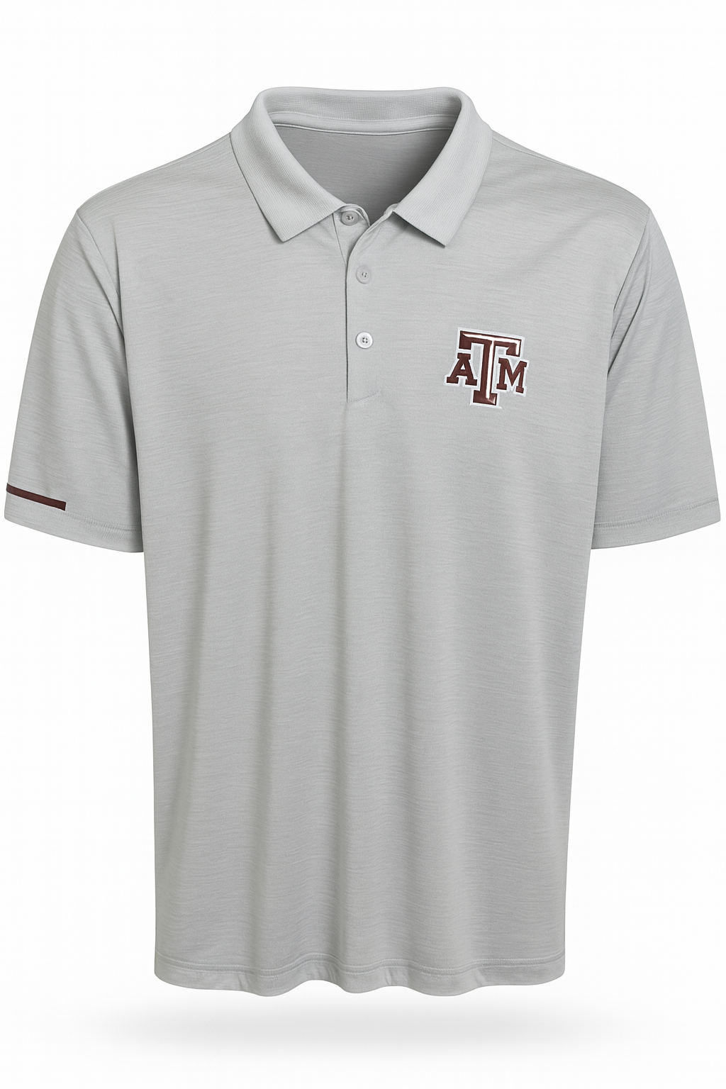 Aggie Football Issued Grey Adidas Polo