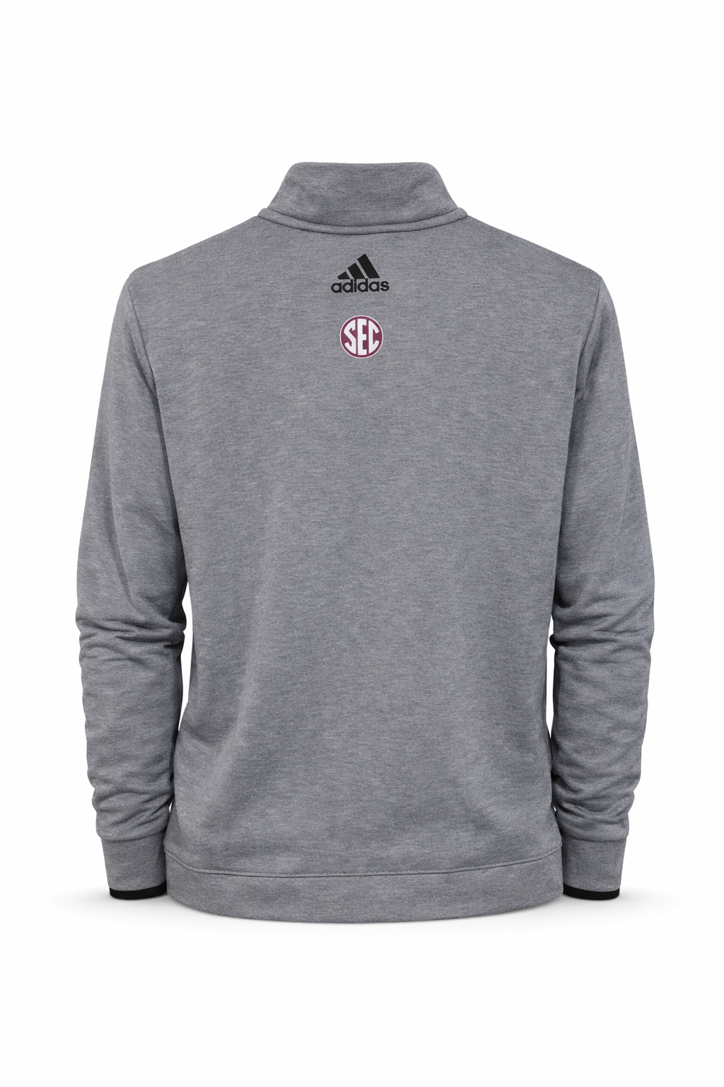 Aggie Baseball Exclusive Grey Aggie Script Quarter Zip (SEC Patch On Back)