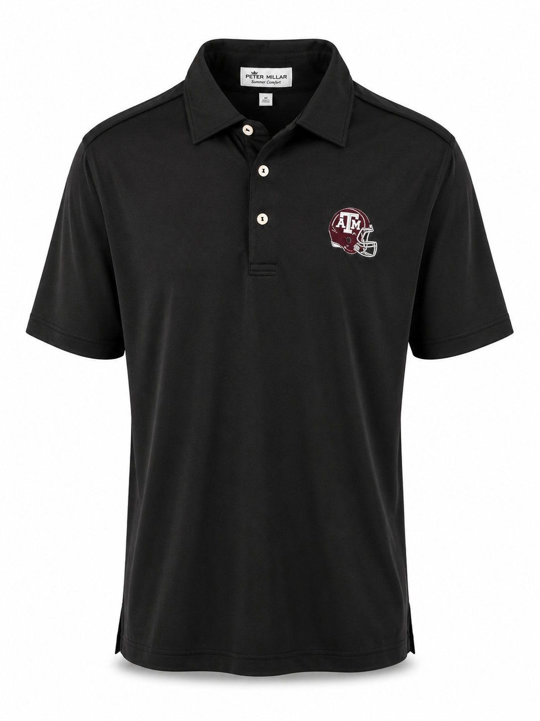Aggie Coaches Exclusive Peter Millar Black Polo (New Arrival)