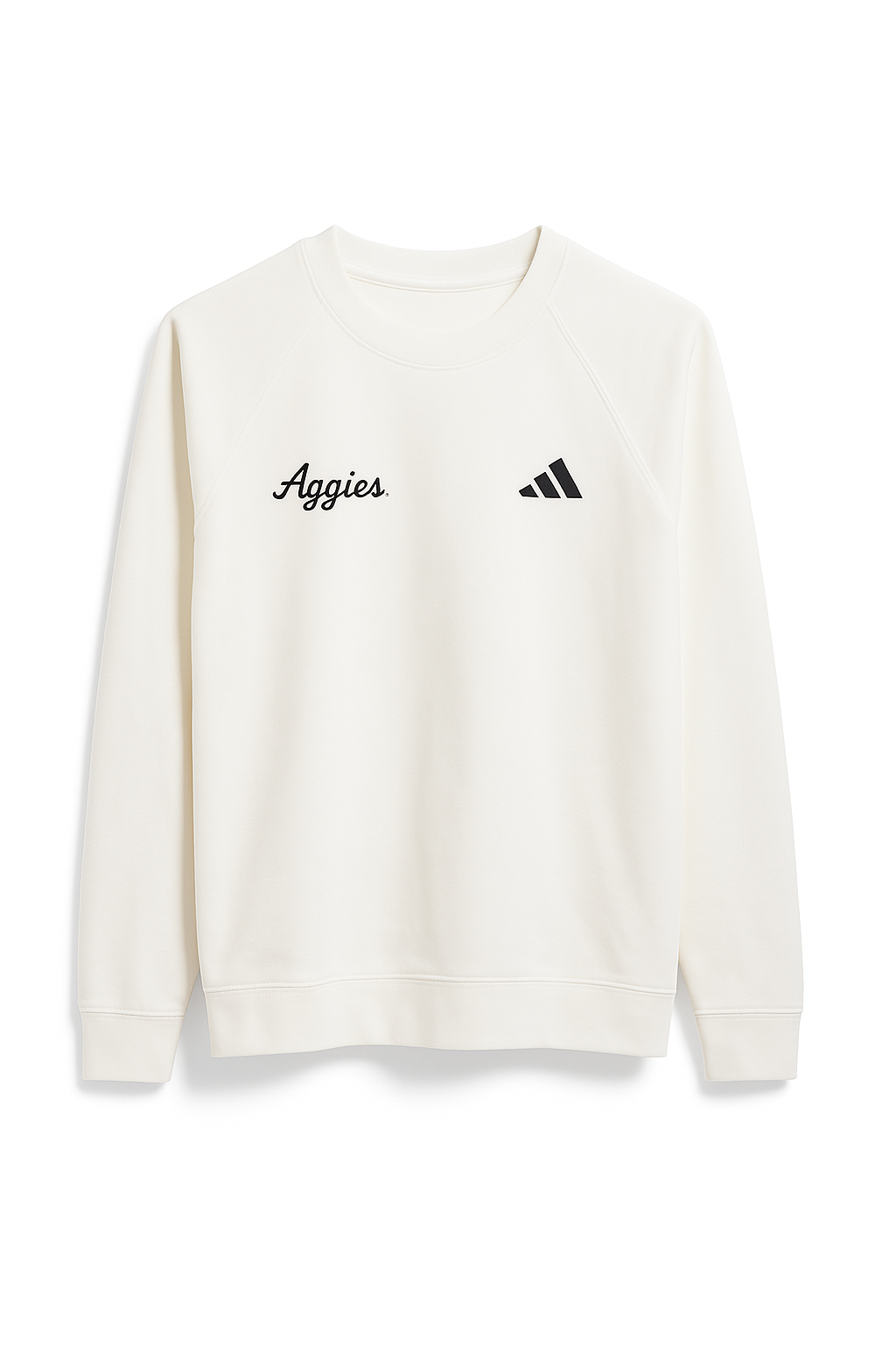 Aggie Football Exclusive White Adidas Aggie Script Long Sleeve (New Arrival)