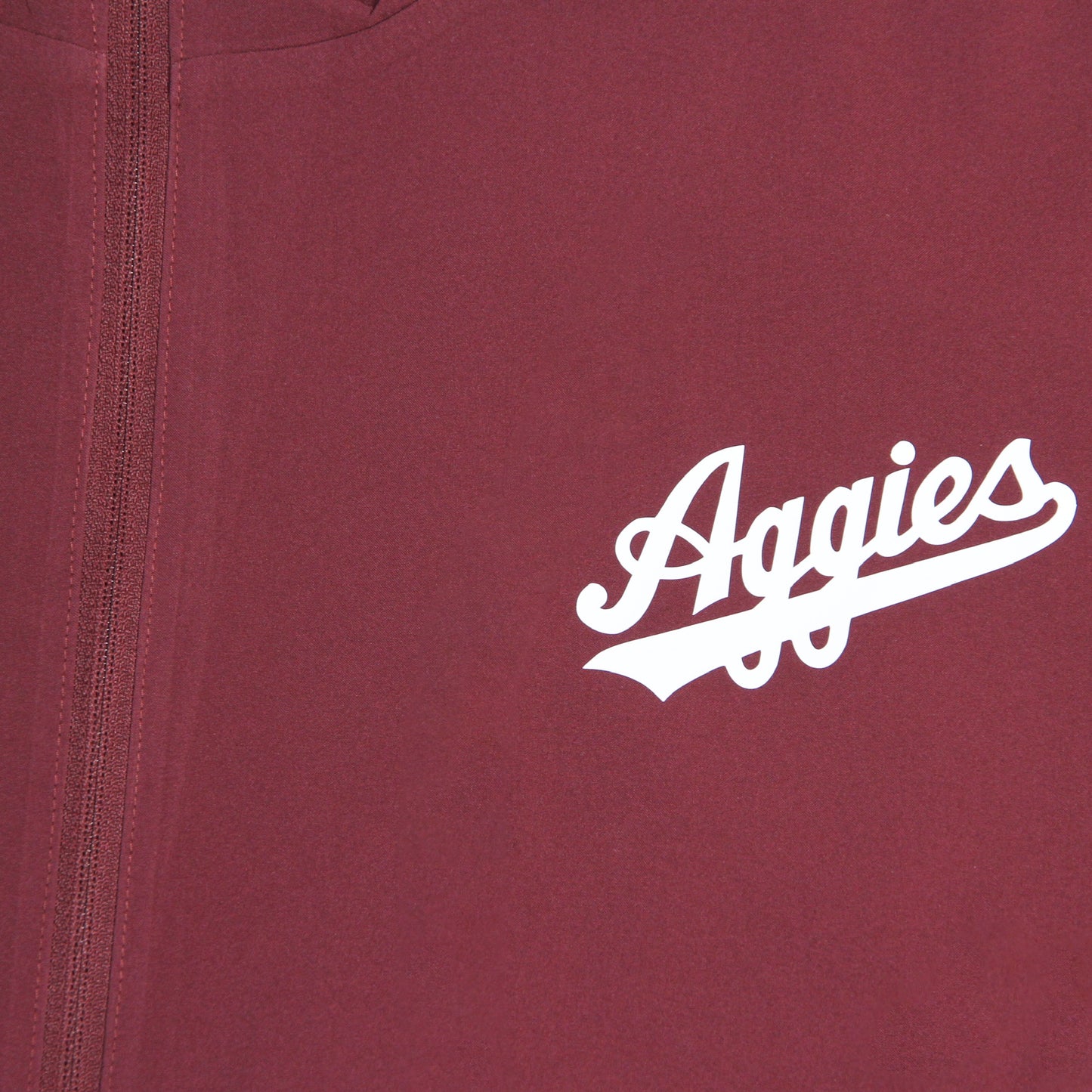 Aggie Football Coaches Exclusive Maroon Adidas Aggie Script Long Sleeve Windbreaker (New Arrival)