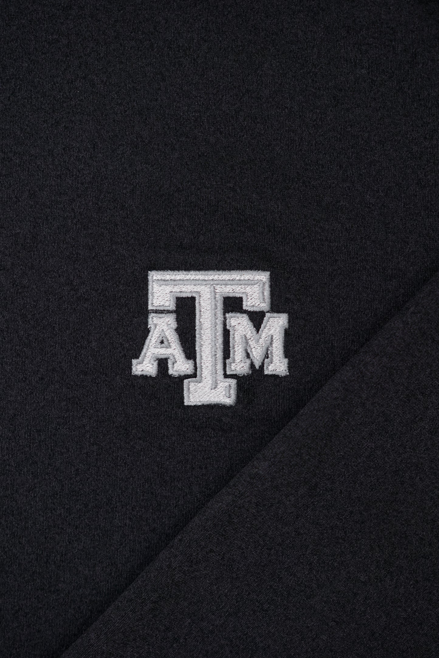 Aggie Football Issued Black Adidas Quarter Zip