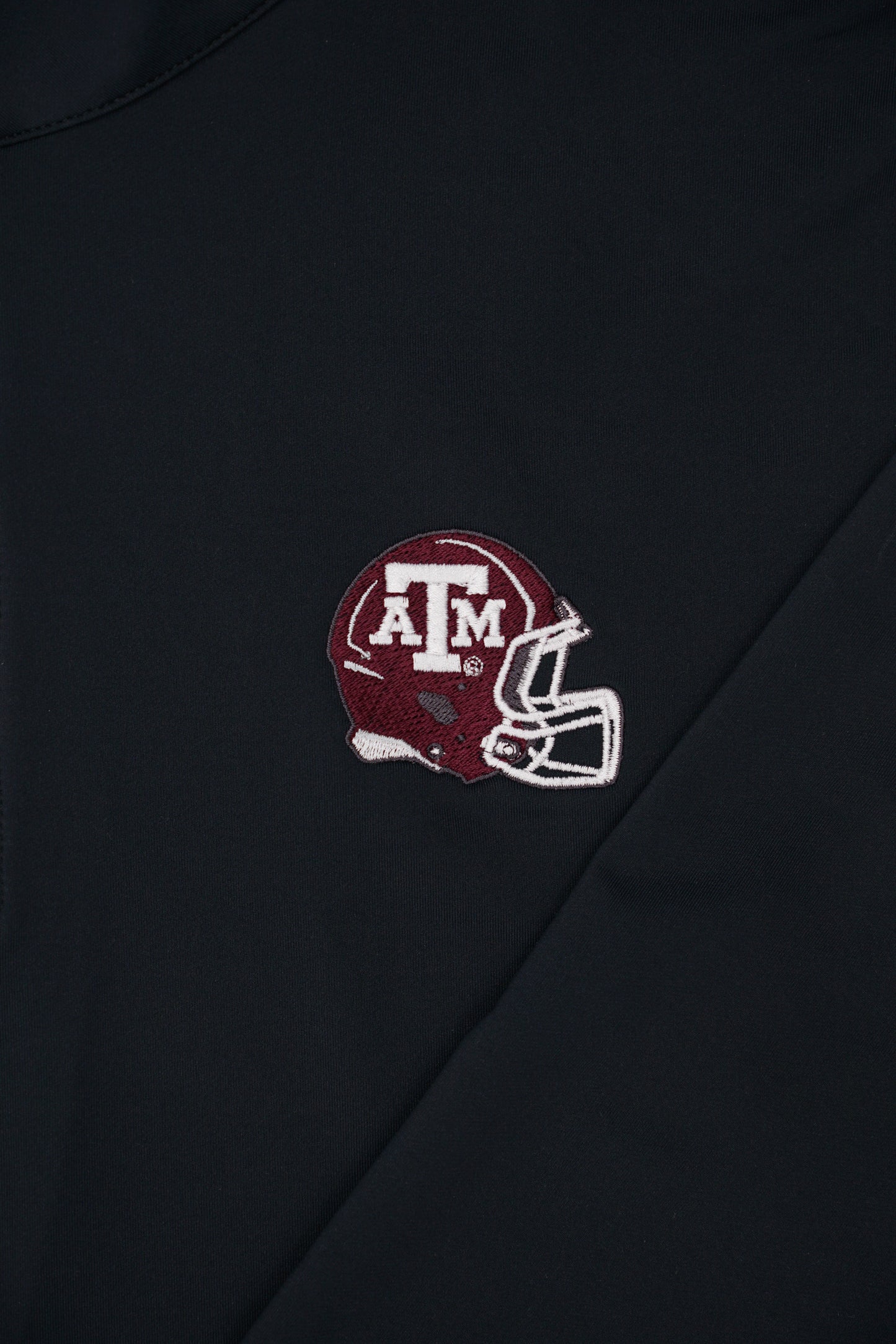 Aggie Football Coaches Exclusive Peter Millar Black Quarter Zip