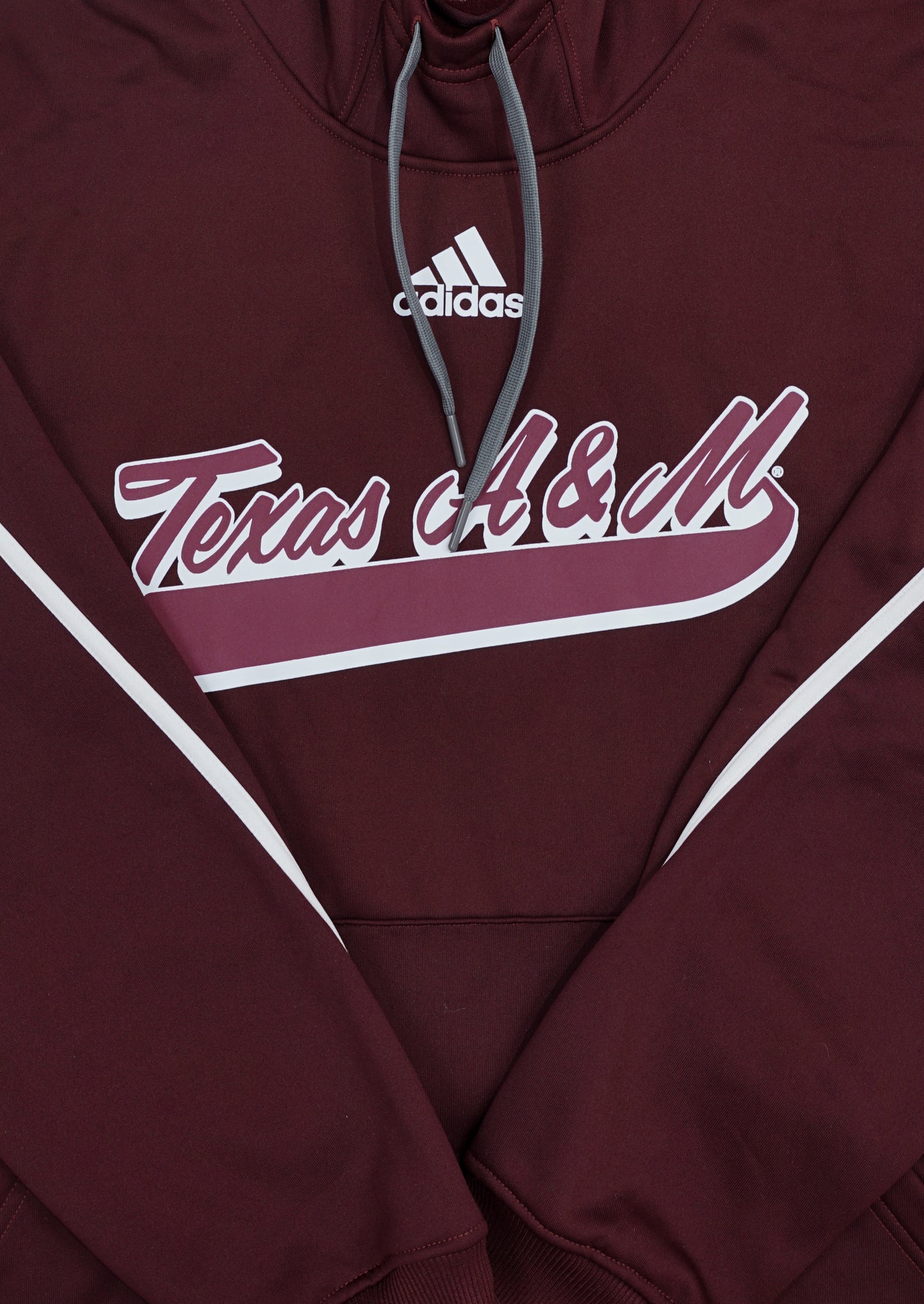 Aggie Football Issued Travel Team Maroon Adidas Sweatshirt (New Arrival)
