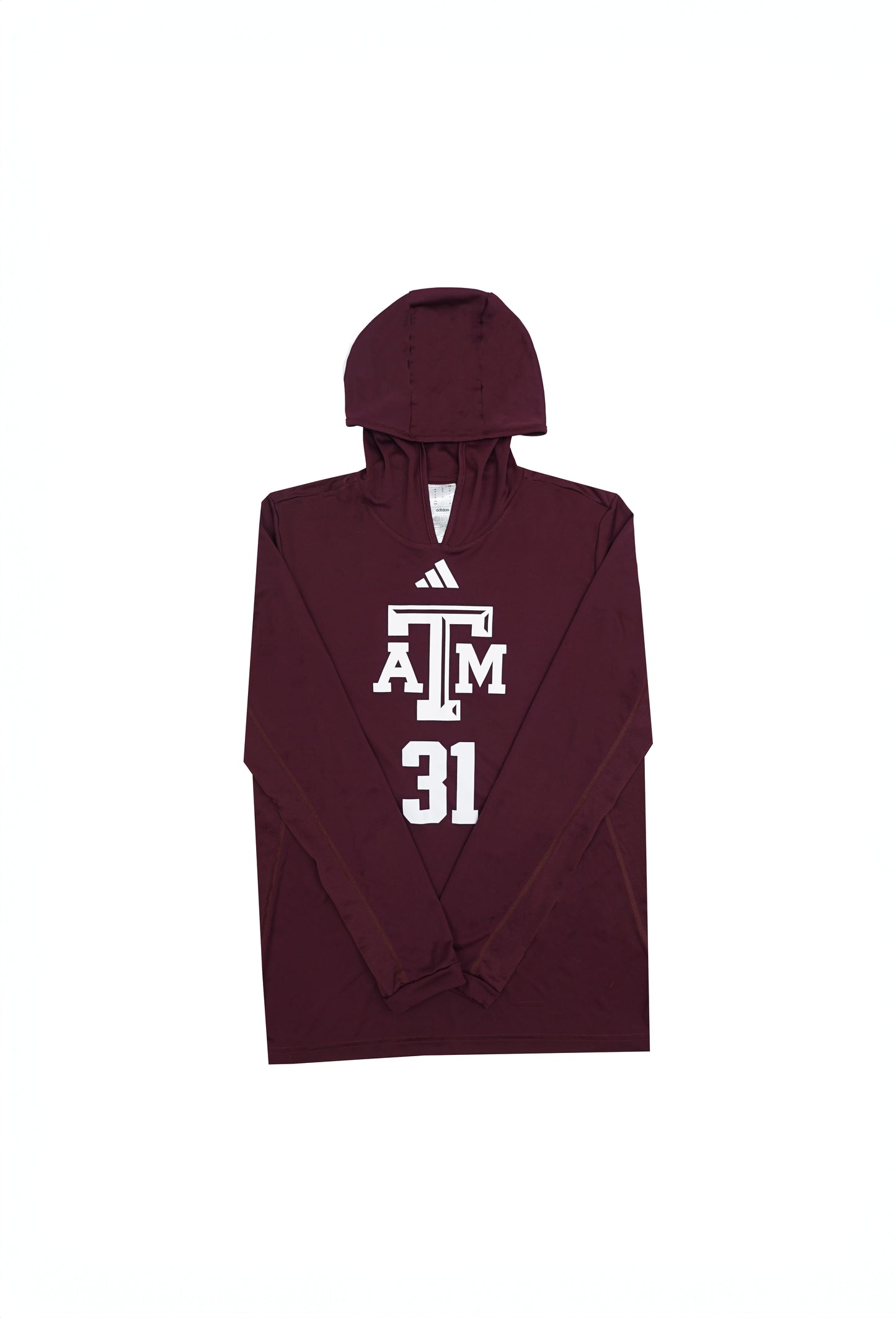 Aggie Football Exclusive Pre Game Maroon Adidas Hoodie (31) (New Arrival)