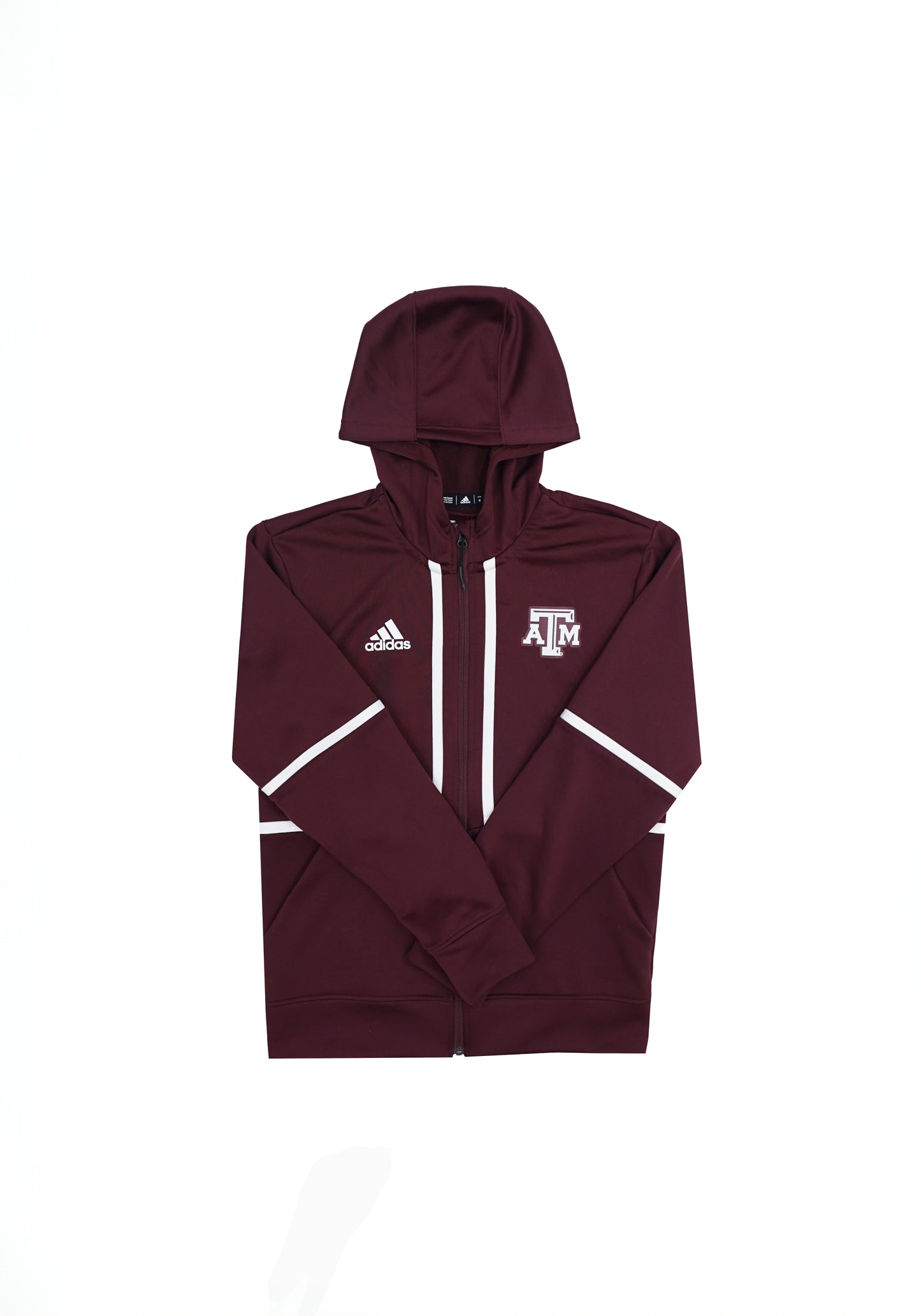 Aggie Football Issued Travel Top Maroon Adidas Zip Up (New Arrivals)
