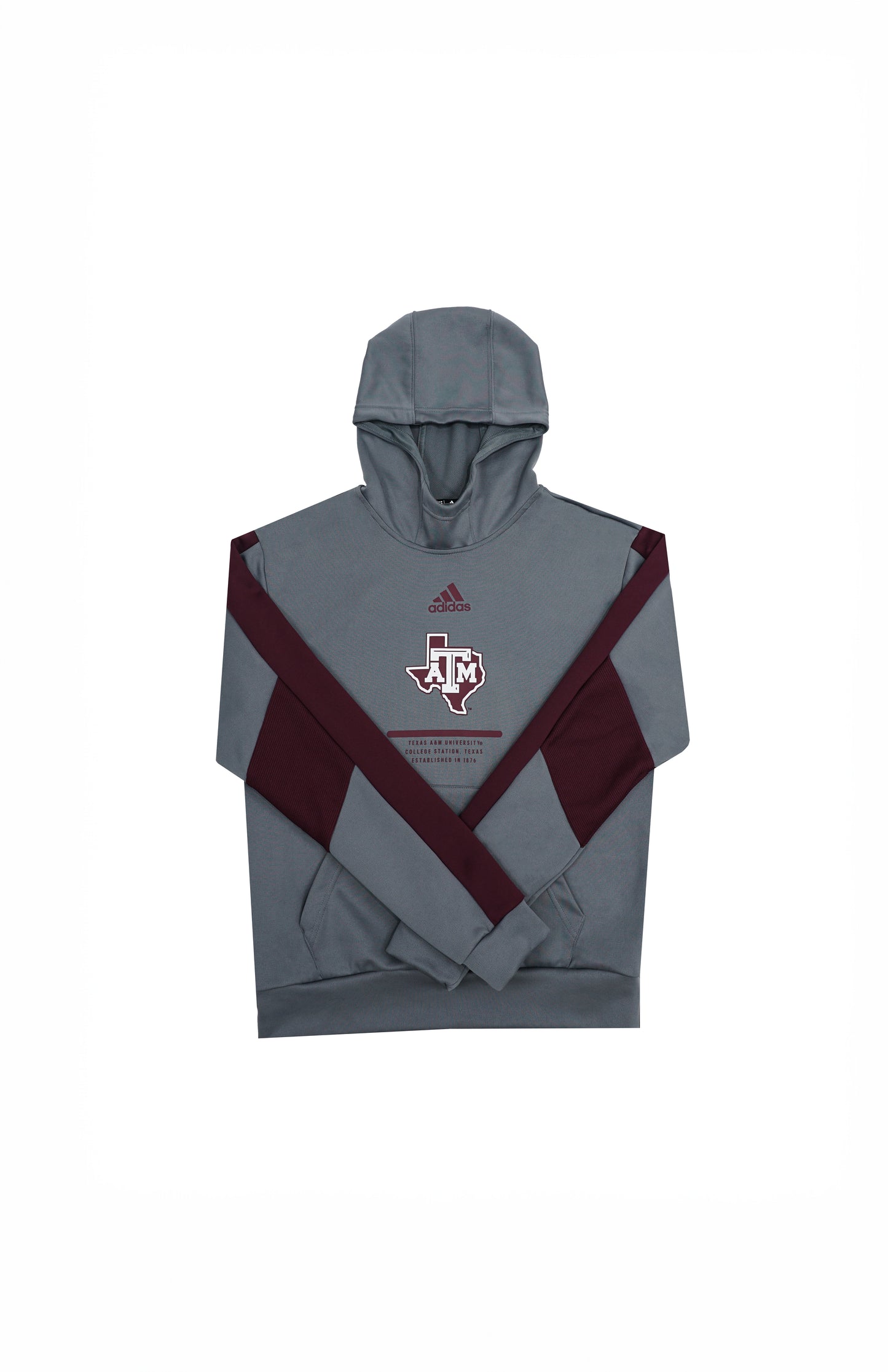 Aggie Football Issued Grey/Maroon Adidas Sweatshirt (New Arrival)