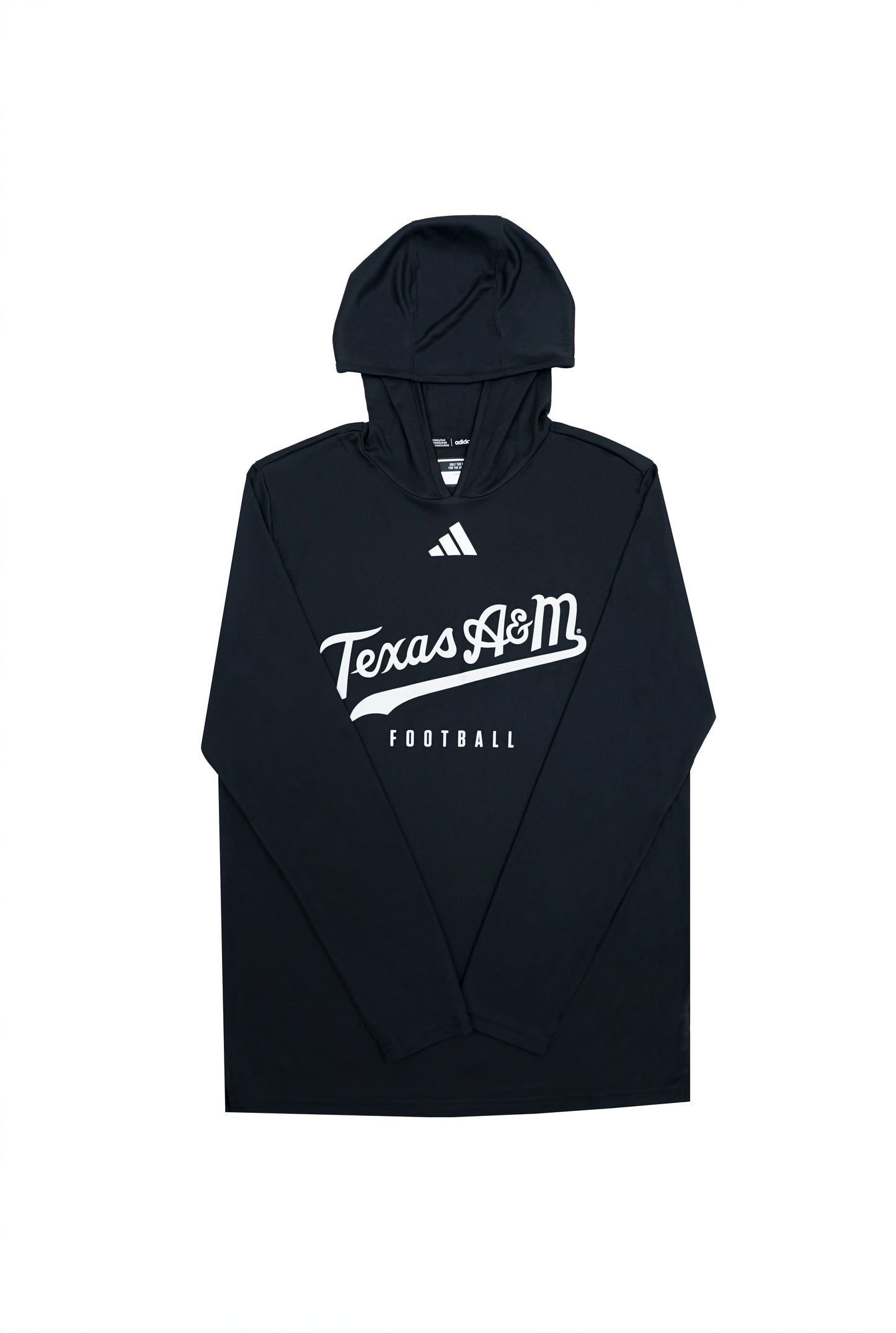 Aggie Football Exclusive Black Adidas Football Hoodie (New Arrival)