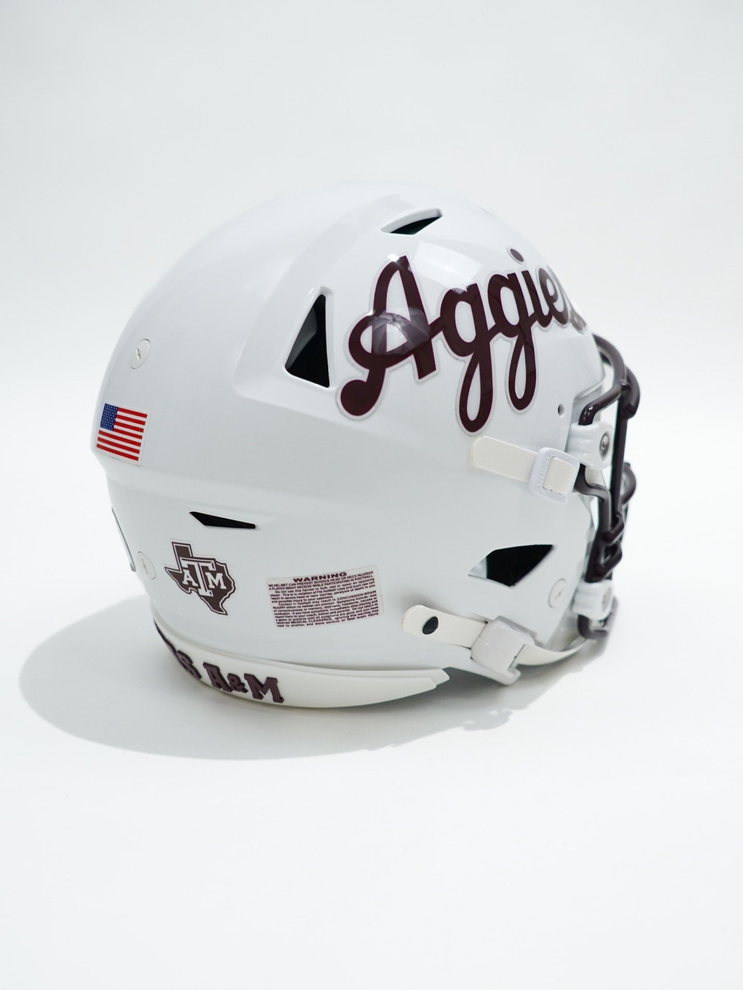 Notre Dame Game Helmet (White Aggie Script)
