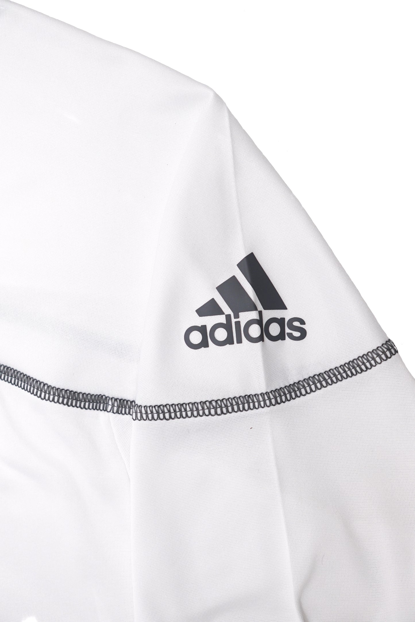 Aggie Football Coaches Issued White Henley Aggie Script Adidas Long Sleeve Shirt (New Arrival)