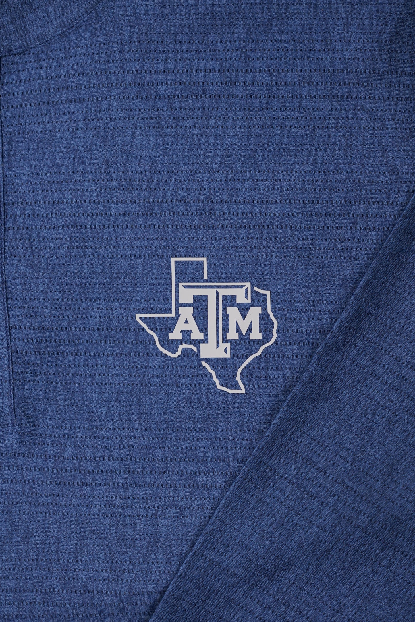 Aggie Football Issued Navy Adidas Henley Shirt