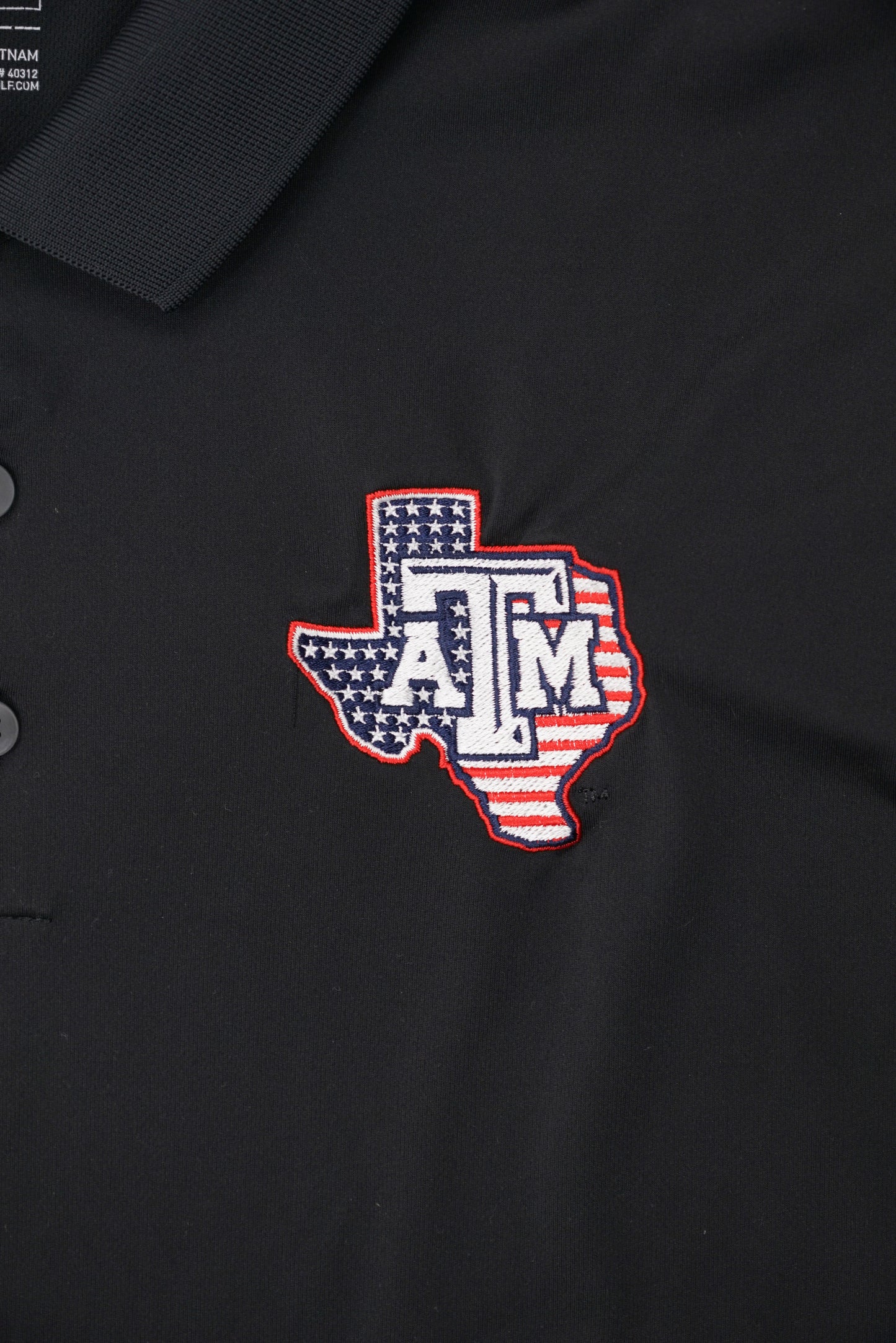Aggie Football Coaches Exclusive Military Appreciation Black Adidas Polo
