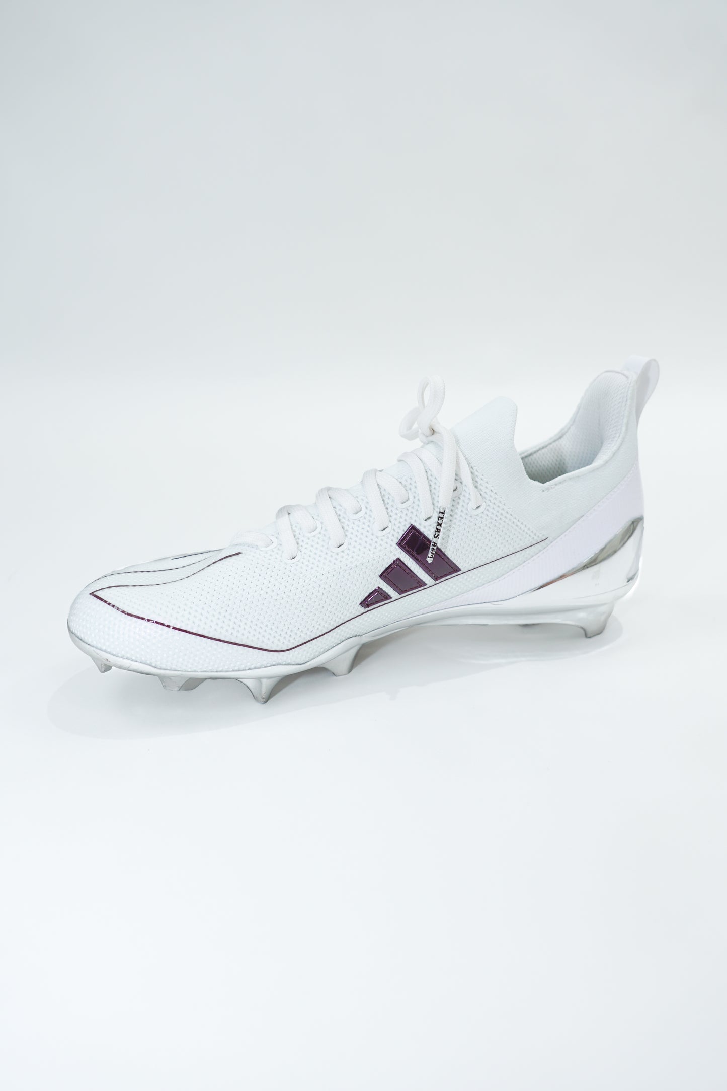 Aggie Football Exclusive Game Day Cleats Adidas White Low Tops (New Arrival)