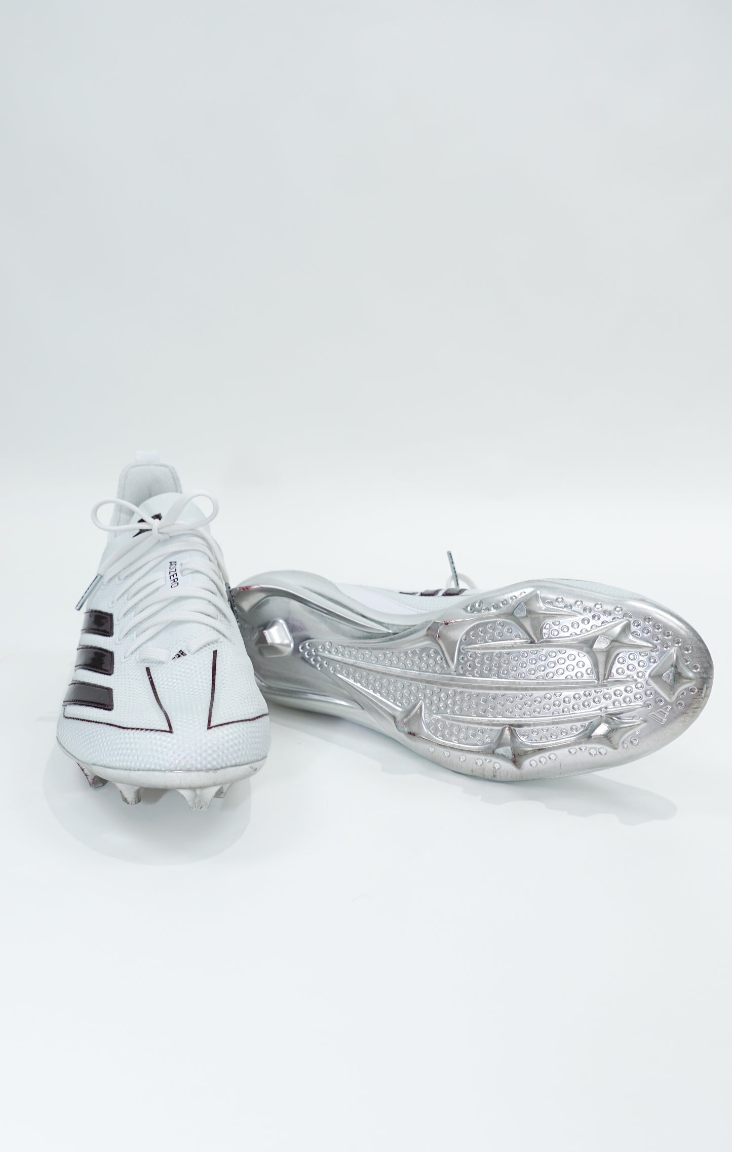 Aggie Football Exclusive Game Day Cleats Adidas White Low Tops (New Arrival)