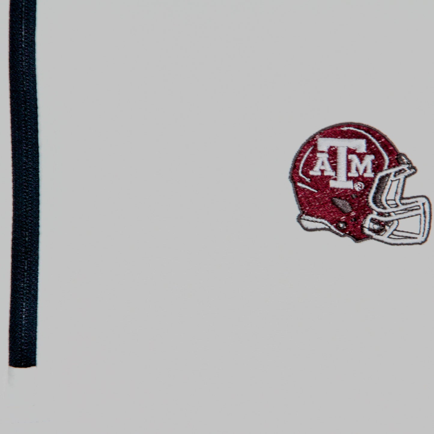 Aggie Football Coaches Exclusive White/Navy Stripes Adidas Quarter Zip (New Arrival)
