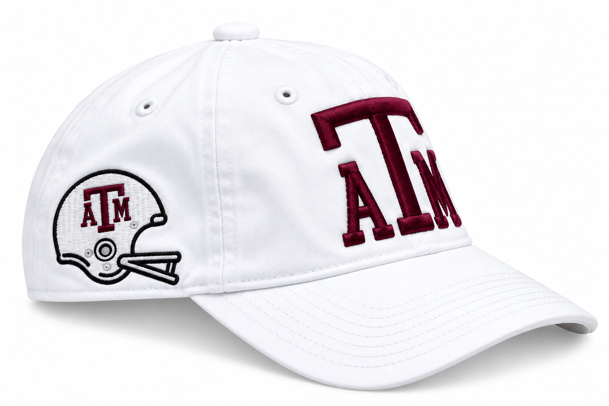 Aggie Football White Retro New Era Hat (New Arrival)