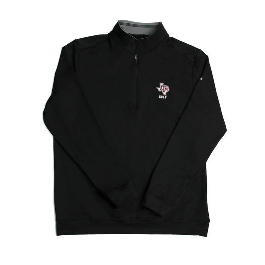 Aggie Golf Exclusive Adidas Black Quarter Zip (SEC Patch)