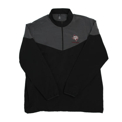 Aggie Football Coaches Exclusive Adidas Black/Grey Quarter Zip