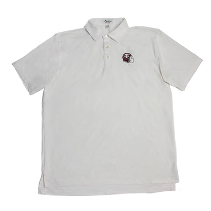 Aggie Football Coaches Exclusive Peter Millar White Polo