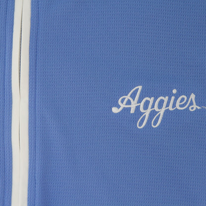 Aggie Football Exclusive Coaches Recruiting Blue Adidas Quarter Zip