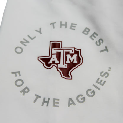 Aggie Football Coaches Issued Maroon/White Adidas Short Sleeve Windbreaker