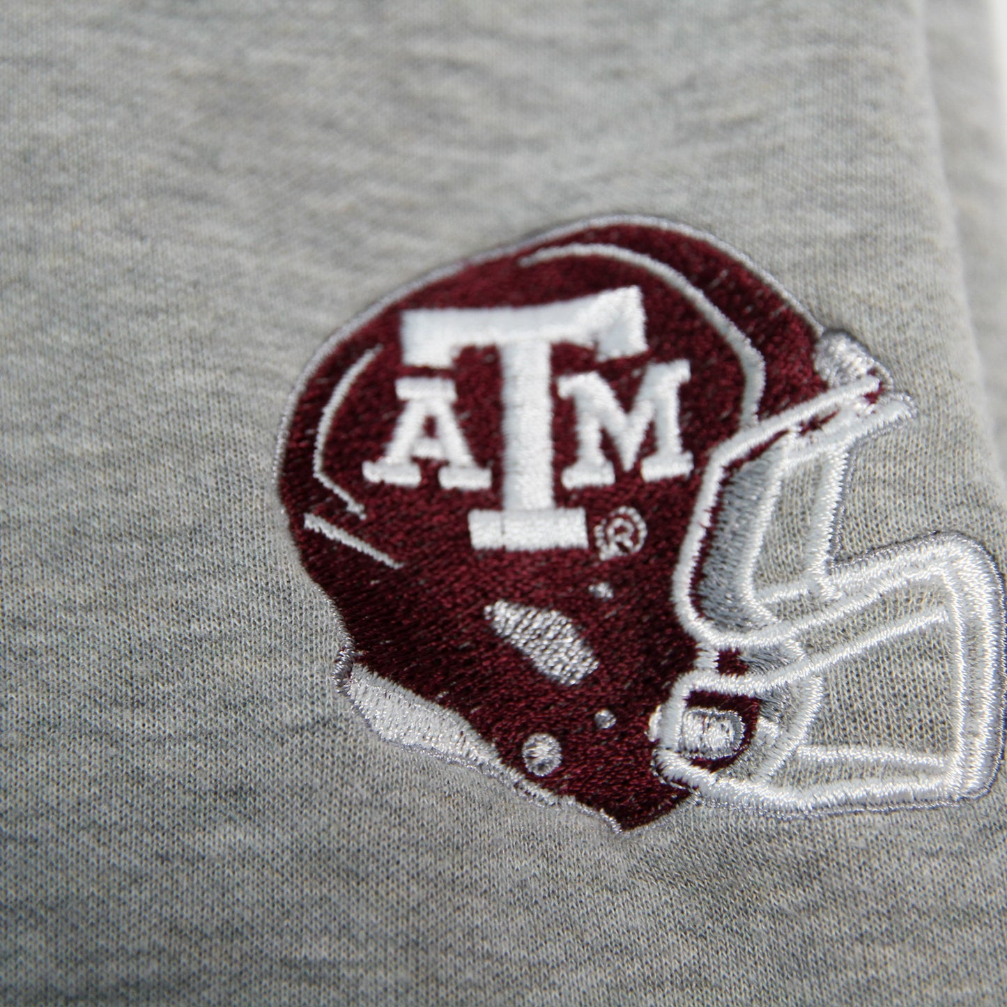 Aggie Football Coaches Exclusive Peter Millar Light Grey Long Sleeve Quarter Zip