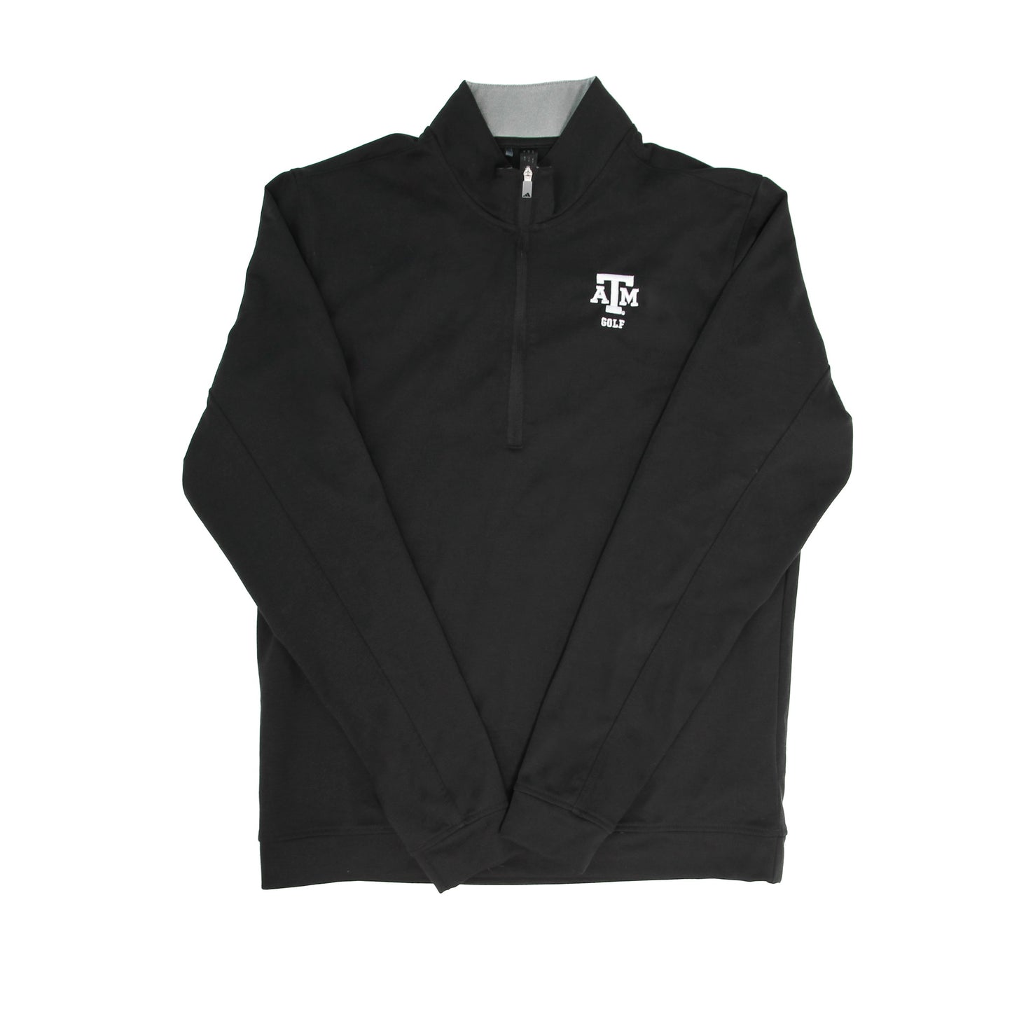 Aggie Golf Exclusive Adidas Black Long Sleeve Quarter Zip