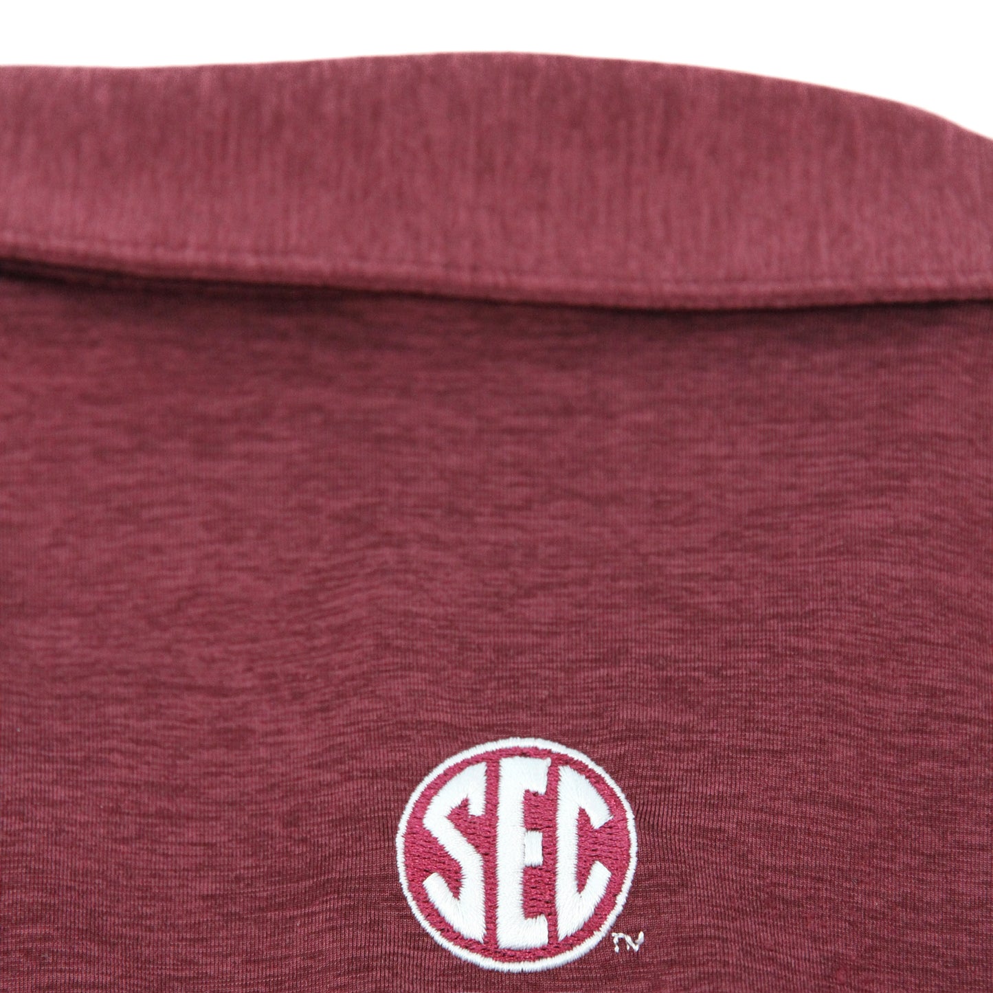 Aggie Golf Exclusive Peter Millar Maroon Aggie Script Polo (SEC Patch)