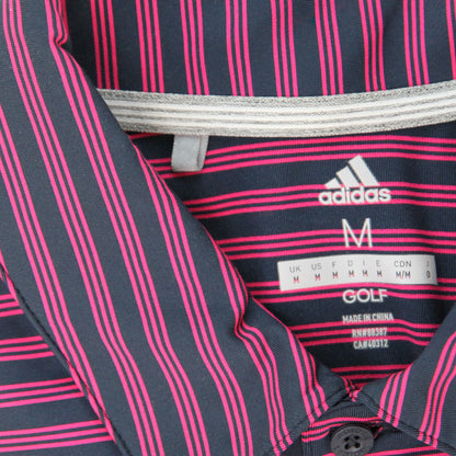 Aggie Golf Exclusive Purple/Navy Stripped Adidas Polo