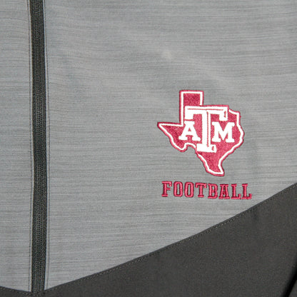 Aggie Football Coaches Exclusive Adidas Black/Grey Quarter Zip