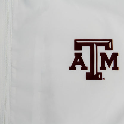 Aggie Football Coaches Issued White/Maroon Adidas Windbreaker