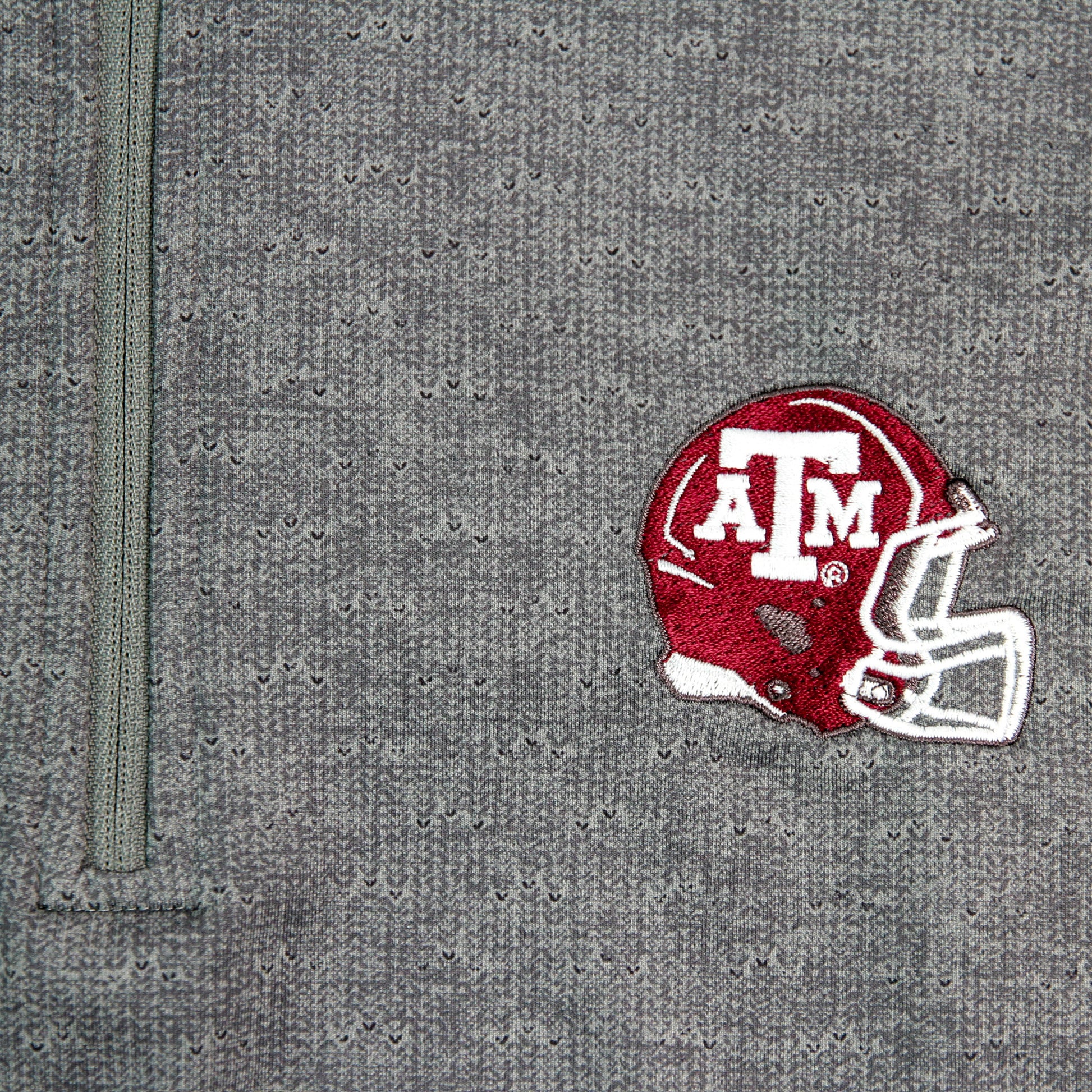 dark grey football helmet Aggie Football Coaches Exclusive Peter Millar Dark Grey Quarter Zip