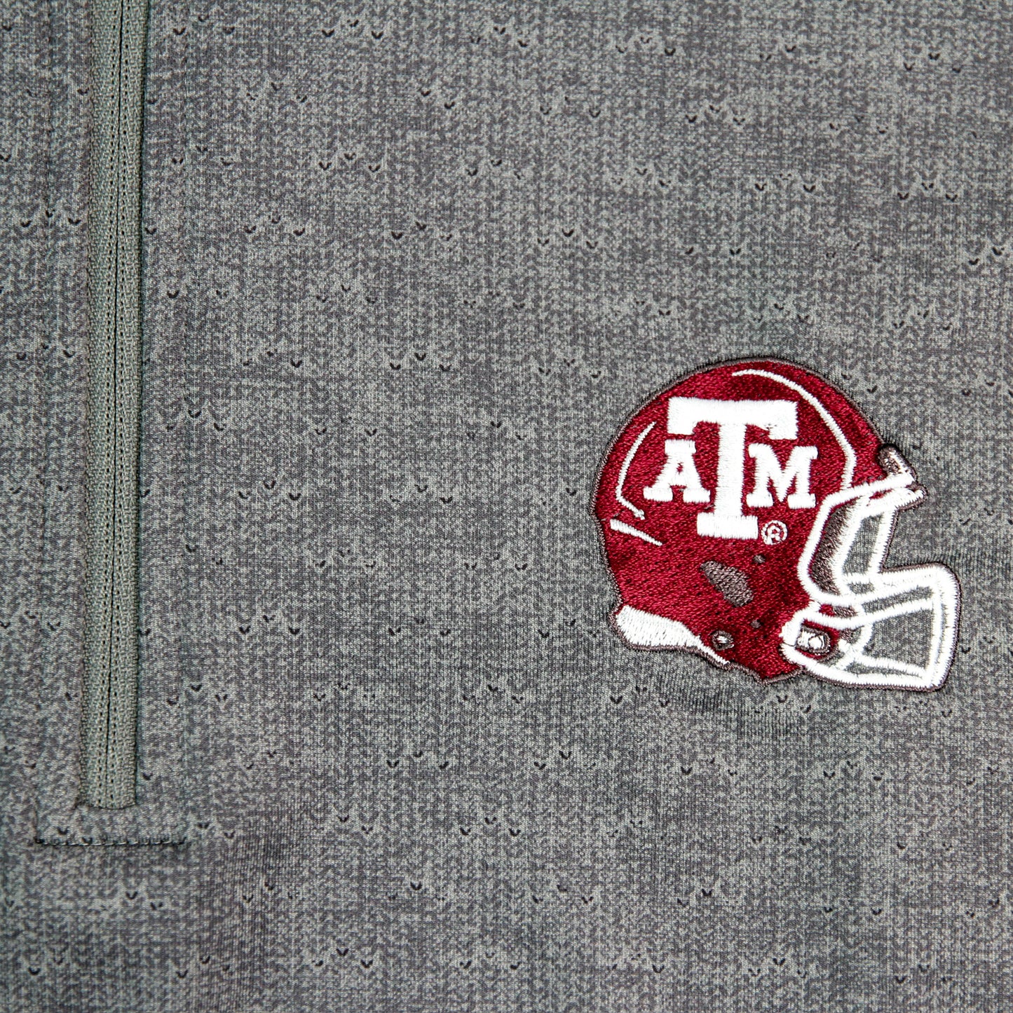 Aggie Football Coaches Exclusive Peter Millar Dark Grey Quarter Zip