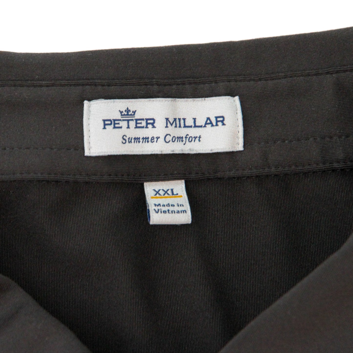 Aggie Football Coaches Exclusive Peter Millar Black Polo