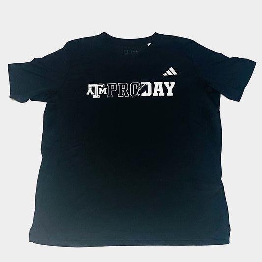 NFL Aggie Football Pro Day Exclusive Black Adidas T-shirt