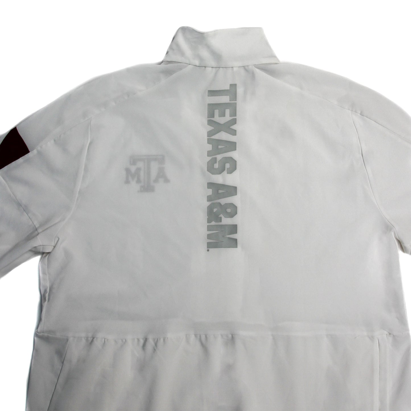 Aggie Football Coaches Issued White/Maroon Adidas Windbreaker