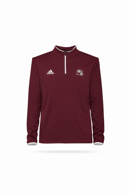 Aggie Football Coaches Exclusive Maroon Adidas Quarter Zip