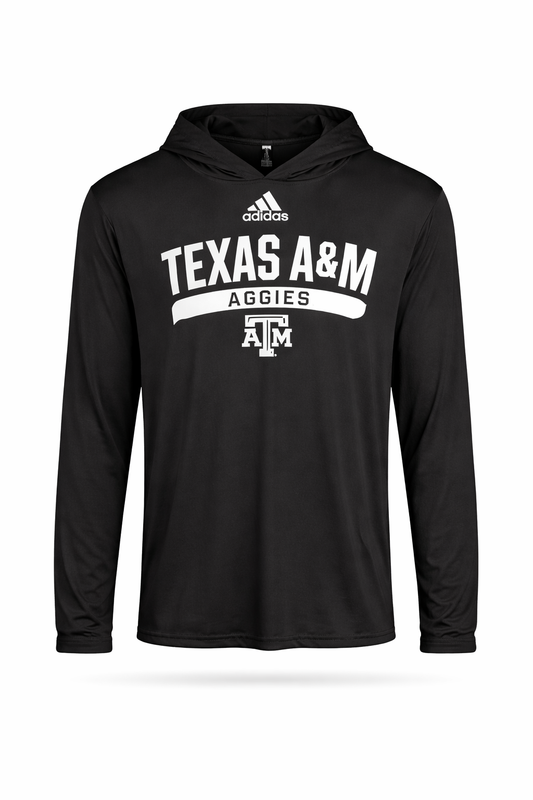 Aggie Football Coaches Issued Black Adidas Hoodie (New Arrival)