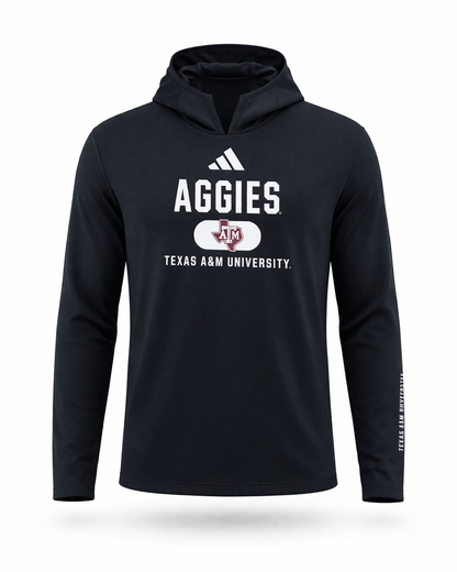 Aggie Baseball Issued Black Adidas Hoodie (New Arrival)