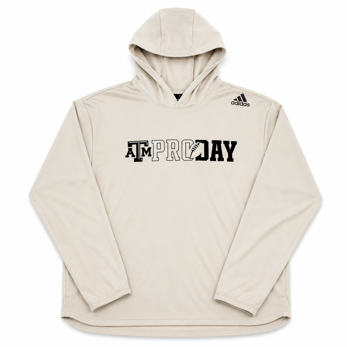 NFL Aggie Football Exclusive Pro Day Creme Adidas Long Sleeve Pullover