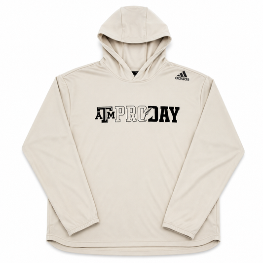 NFL Aggie Football Exclusive Pro Day Creme Adidas Long Sleeve Pullover