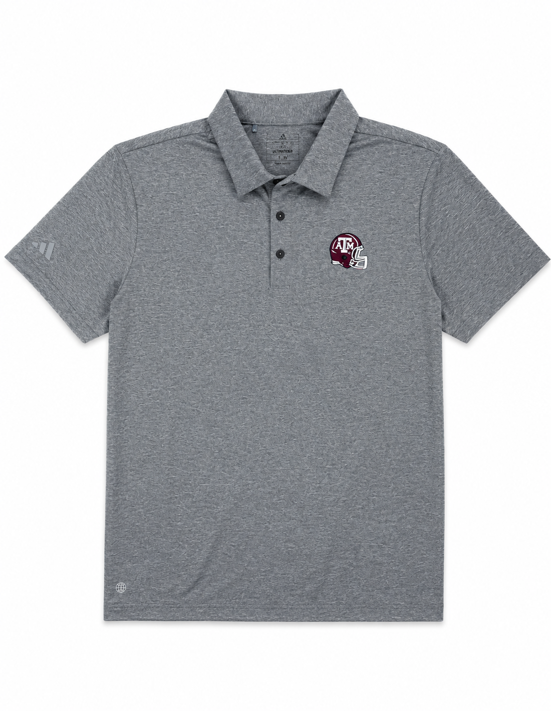 Aggie Football Coaches Exclusive Adidas Grey Polo (New Arrival)