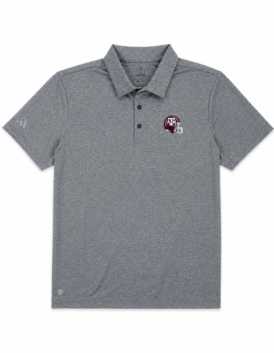 Aggie Football Coaches Exclusive Adidas Grey Polo (New Arrival)