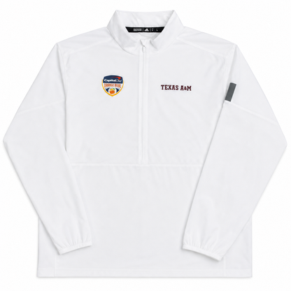 Aggie Football Exclusive 2020 Orange Bowl Adidas White Long Sleeve Windbreaker (New Arrival)
