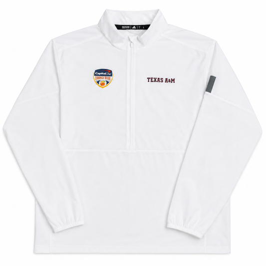 Aggie Football Exclusive 2020 Orange Bowl Adidas White Long Sleeve Windbreaker (New Arrival)