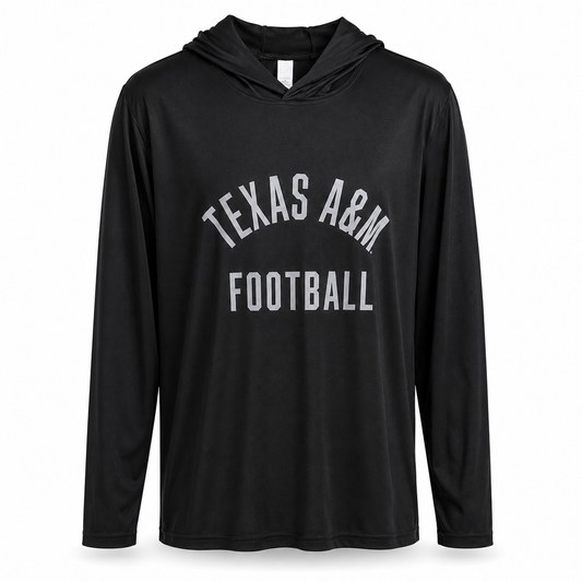 Aggie Football Coaches Exclusive Black WSI Lightweight Pullover (New Arrival)